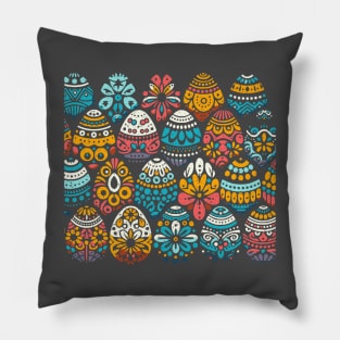 Easter Eggs Pattern Pillow