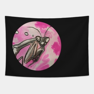 Happy Praying Mantis Tapestry