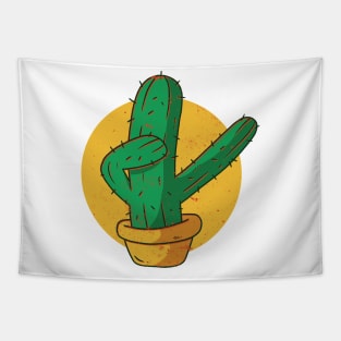 Dabbing Cactus Tapestry