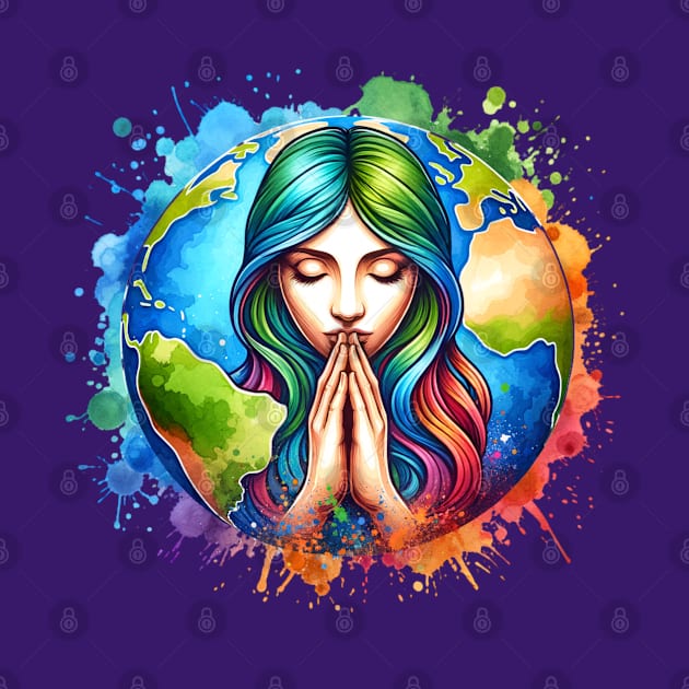 Mother Earth Praying by SOS@ddicted