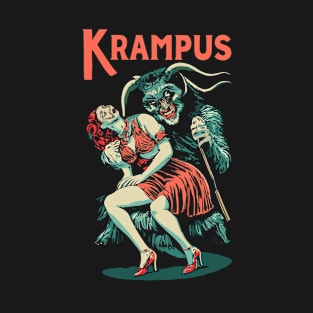 Krampus- Evil St Nick- 1950s Pin Up Style T-Shirt