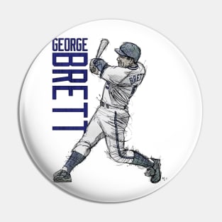 George Brett Kansas City Sketch Pin