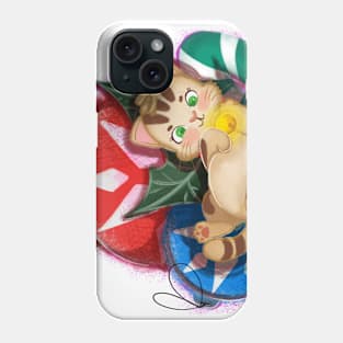 christmas kitty Phone Case