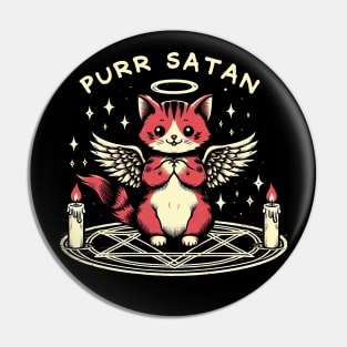 Purr Satan Pin