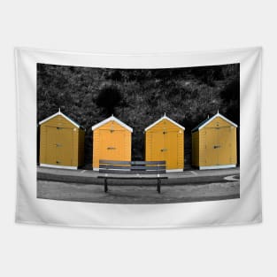 Bournemouth Beach Huts Dorset England Tapestry