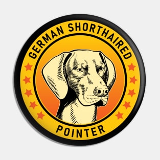 German Shorthaired Pointer Dog Portrait Pin