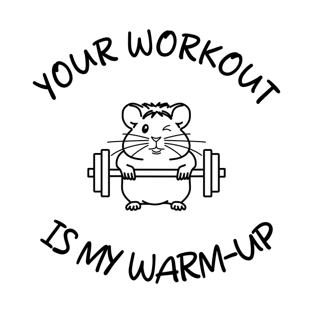 Hamster Powerlifting Champion by Pawsitive2Print