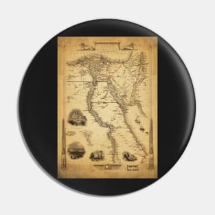 Old Map - Vintage - Egypt Pin