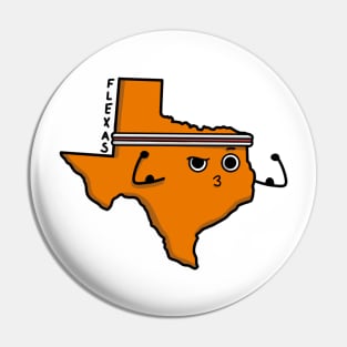 Flexas (Burnt Orange) Pin