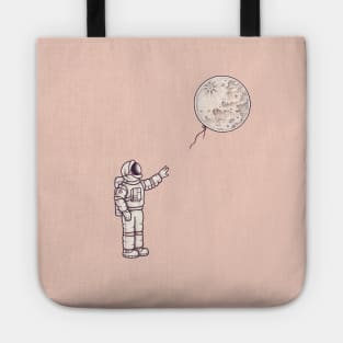 Astronaut with the Moon Tote