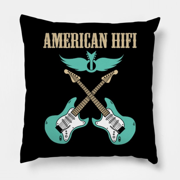 AMERICAN HIFI BAND Pillow by xsmilexstd