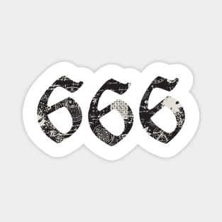 Black Magic "666" Magnet