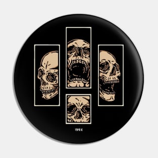 Skulls face Pin