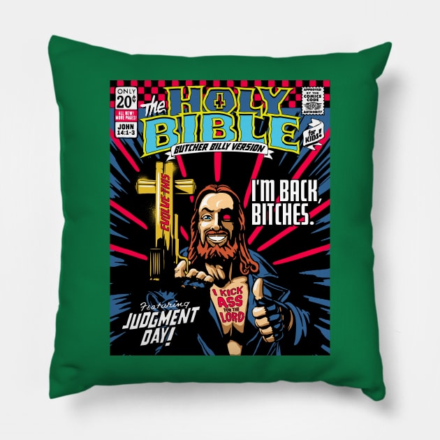 Judgment Day Pillow by butcherbilly