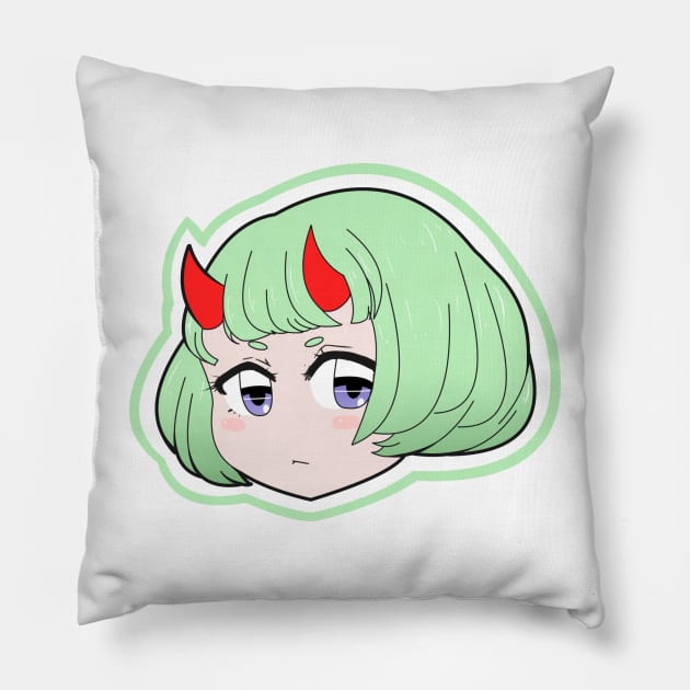 chibi demon 1 Pillow by moonlitism