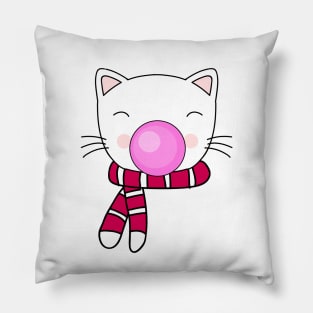 Cute and Funny Cat Bubblegum Pillow