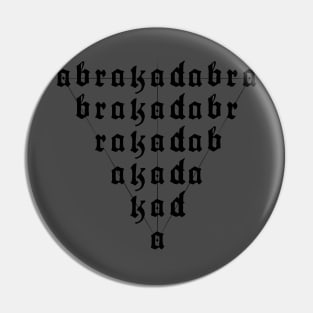 abrakadabra Pin