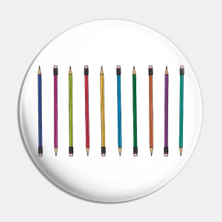 Colorful Pencil Set Pin