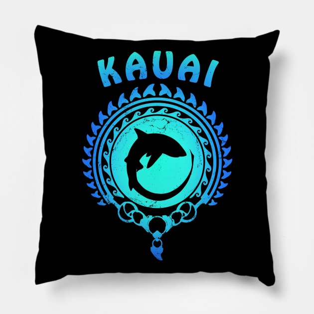 Kauai Thresher Shark Pillow by NicGrayTees