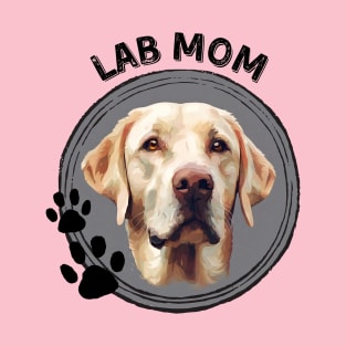 Lab Labrador Retriever Dog Mom Dog Breed Portrait T-Shirt