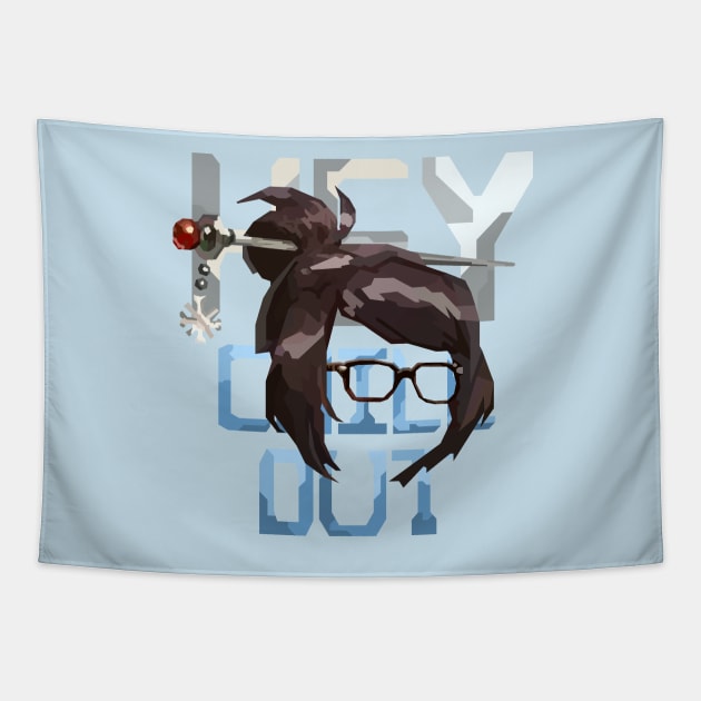 Hey, Chill Out - Mei Overwatch Tapestry by No_One