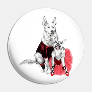 Two german shepherds in love Pin