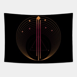 Geometric galaxy cool space Tapestry