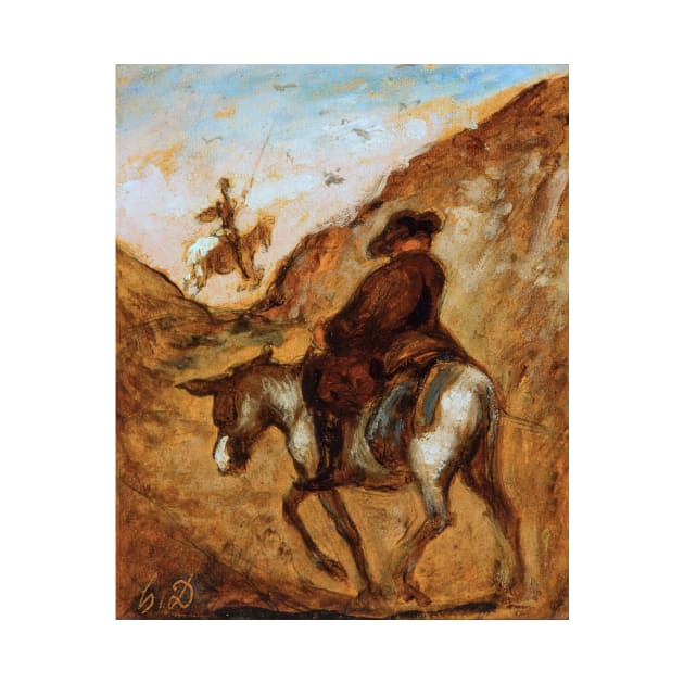 Don Quixote and Sancho Panza by Honoré Daumier by Amanda1775