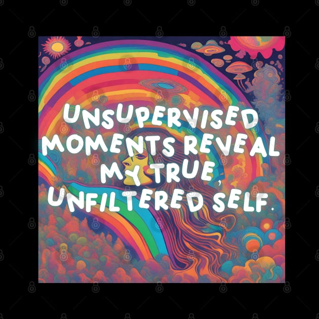 Unsupervised moments reveal my true, unfiltered self. by Mojakolane