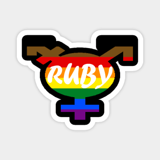 Ruby Pride Logo Magnet