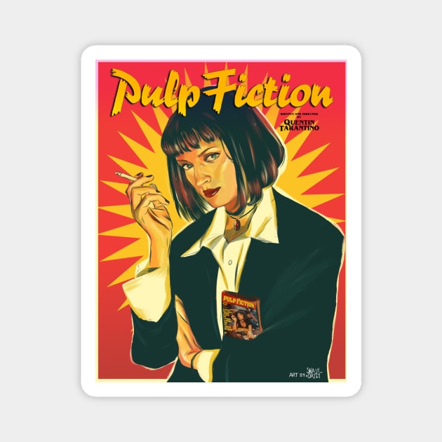 Pulp Fiction: Uma Thurman Magnet by snasydazzy