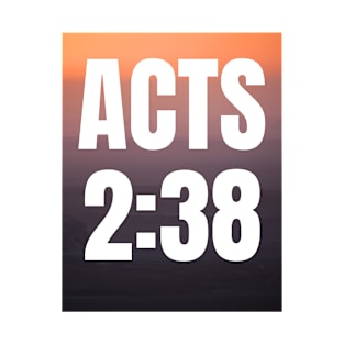Acts 2:38 - Christian Quotes T-Shirt