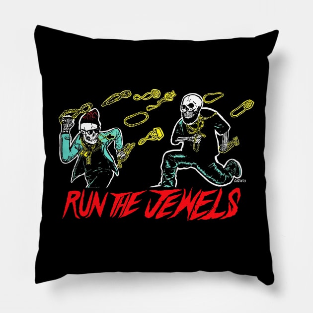 TOUGH GUYS Pillow by Rusty Mailboc