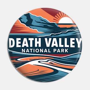 Death Valley National Park Abstract Illustration Pin