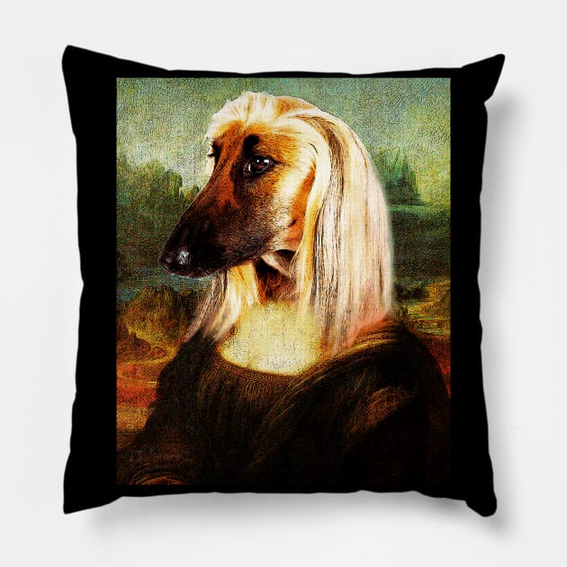 Cool Tees Mona Lisa Dog Pillow by COOLTEESCLUB