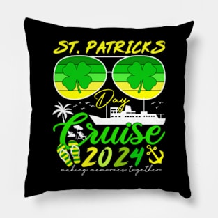 St. Patrick’s 2024 Cruise Squad Funny Family Matching Pillow