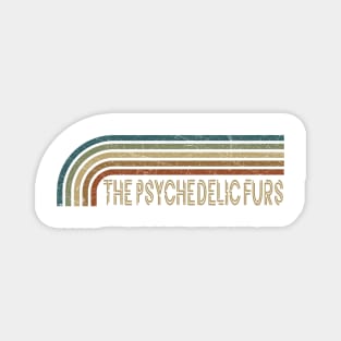 The Psychedelic Furs Retro Stripes Magnet
