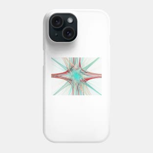 Nerve cells, abstract illustration (C051/0309) Phone Case