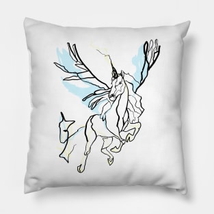 Single Line - Pegasus Pillow