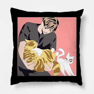 anime cat power Pillow