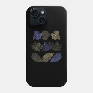 Blooming Skeletons - Nature's Elegance: Leaf and Flower Skeleton Symphony Phone Case