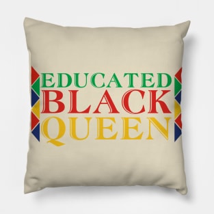 Dashiki Educated Black Queen Pillow