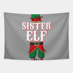 Sister Elf - Matching Family Christmas design Tapestry