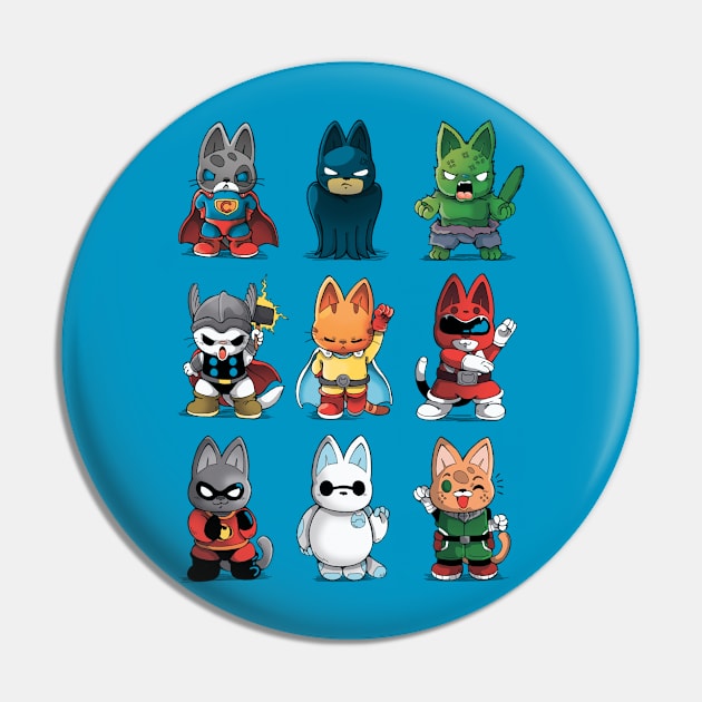 Hero Kittens Pin by Vallina84