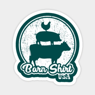 Farm Animal Stack - White - Distressed Magnet