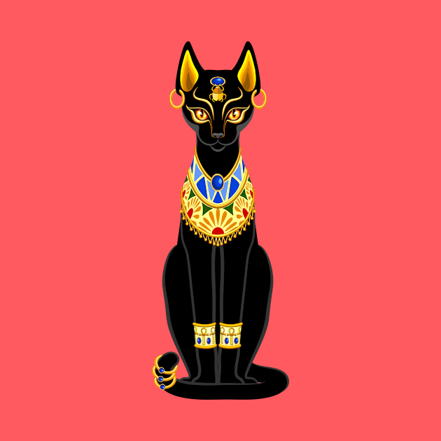 Cat Ancient Egypt Deity Sacred Animal 2 by BluedarkArt