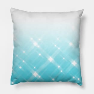 Ombre Blue Sparkles Pillow