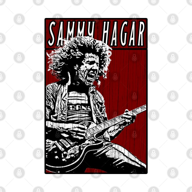 Vintage Retro Sammy Hagar by Projectup