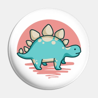 Cute Stegosaurus Dino Dinosaur Pin