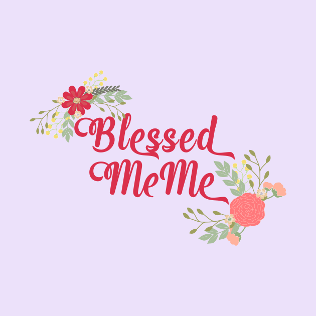 Blessed MeMe Floral Christian Grandma Gift by g14u